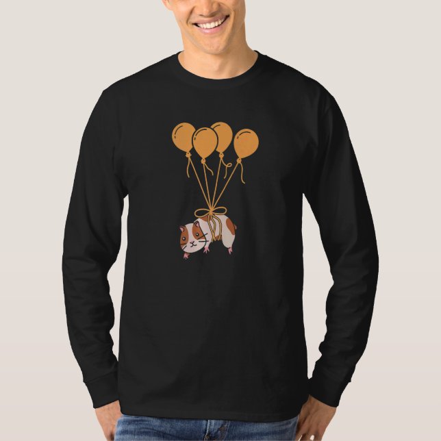 Camiseta Balloon Pig Graphic Guinea Pig Owner Pet Cavy Anim (Anverso)