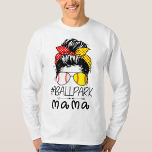 Camiseta BallPark Mama Baseball Softball Día de la Madre Ma