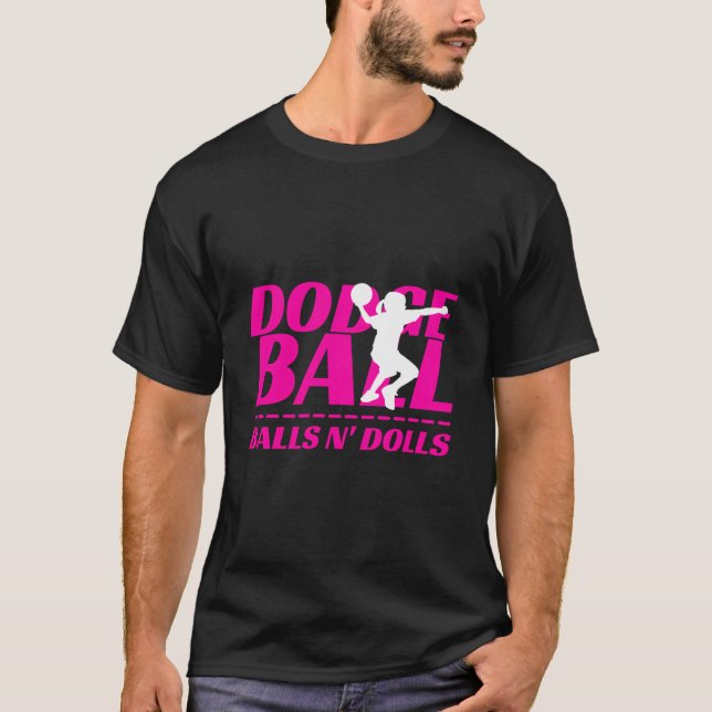 Camiseta Balls N Dolls Dodgeball Equipo de Torneo (Anverso)