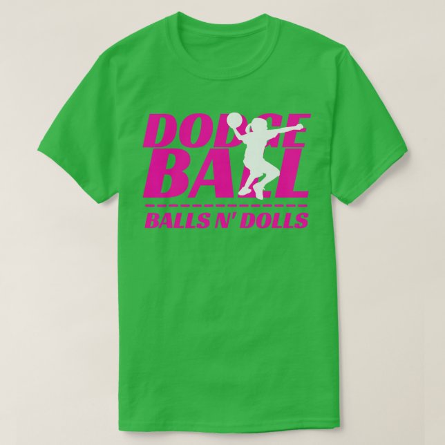 Camiseta Balls N Dolls Dodgeball Equipo de Torneo (Diseño del anverso)