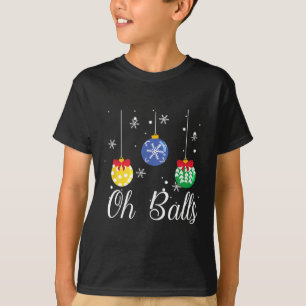 Camiseta Balls Navidad Ornamento Búfalo Familia Plata Pyja
