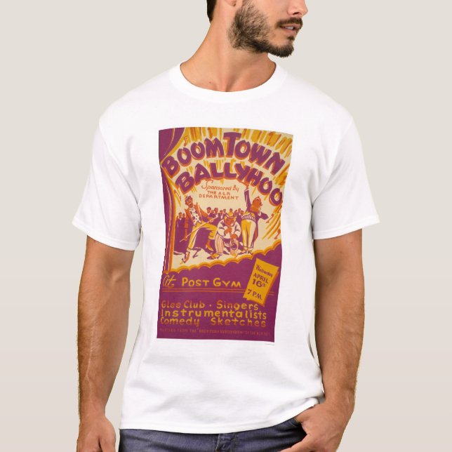 Camiseta Ballyhoo del Boomtown WPA 1941 (Anverso)
