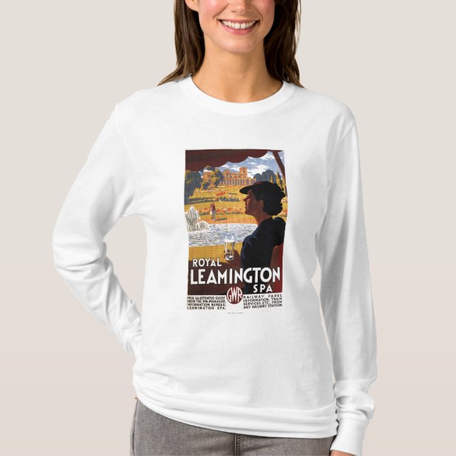 Camiseta Balneario real, poster del carril del agua potable (Anverso)