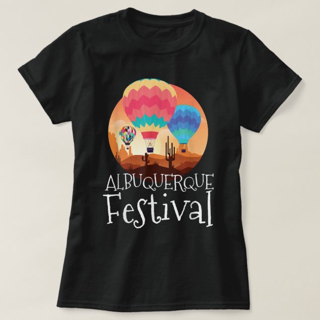 Camiseta Balón Albuquerque Nuevo Fiesta de México Balón de  (Diseño del anverso)