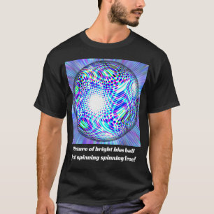 Camiseta Balón azul brillante (puedes cambiar las palabras)