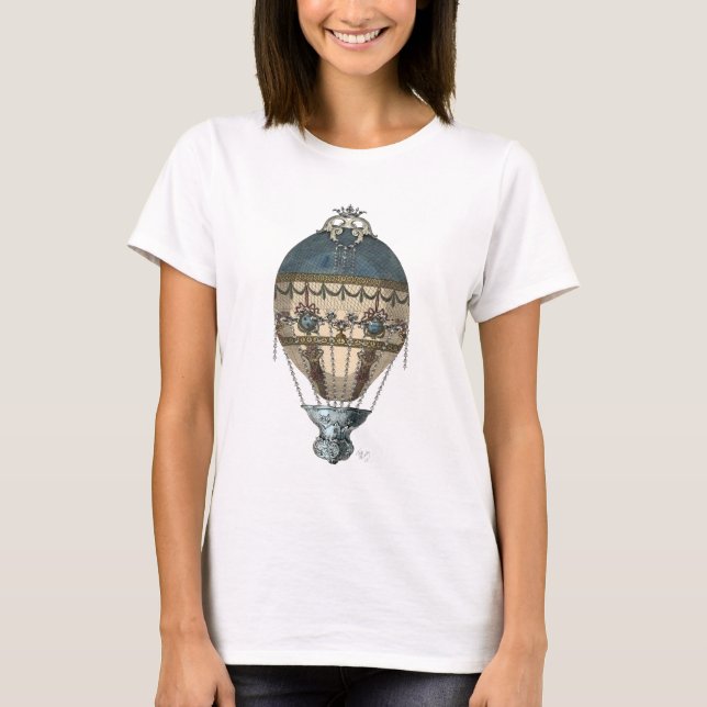 Camiseta Balón barroco azul y crema (Anverso)