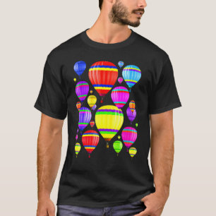 Camiseta Balón de aire caliente lindo Volando Blimp Diversi