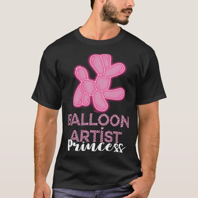 Camiseta Balón de arte Princesa Balón Twister Perro Balloo (Anverso)