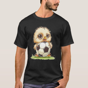 Camiseta Balón de aves para amantes del pollo y el fútbol