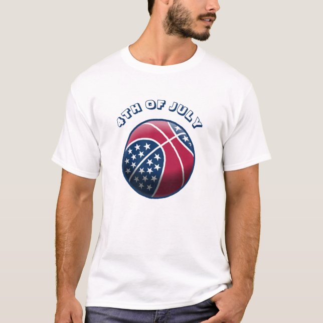 Camiseta Balón de baloncesto americano (Anverso)