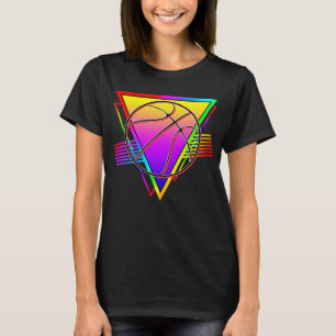 Camiseta Balón de Baloncesto Retro Moderno