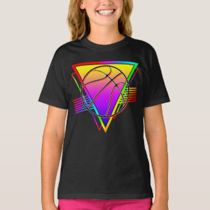 Camiseta Balón de Baloncesto Retro Moderno