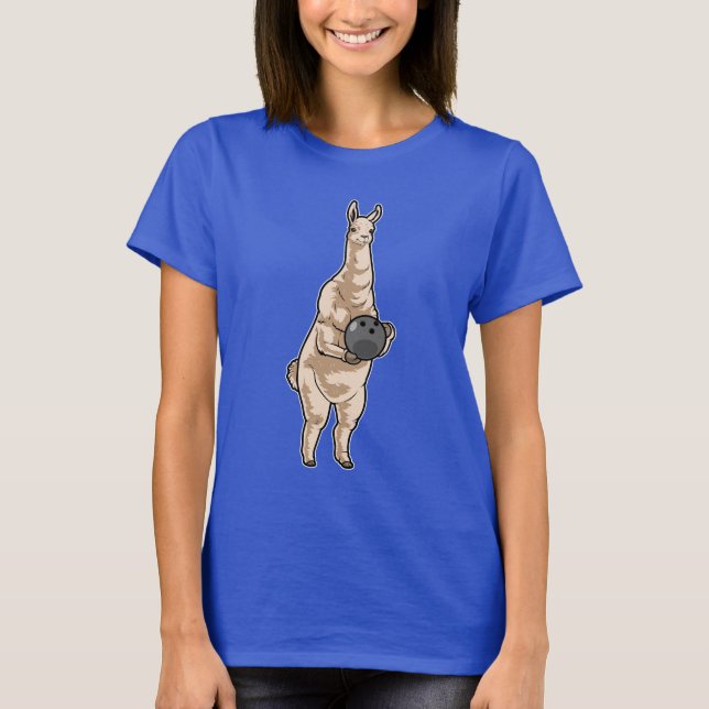 Camiseta Balón de bolos de Llama (Anverso)