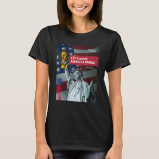 Camiseta Balón de fútbol americano Bandera de Estados Unido