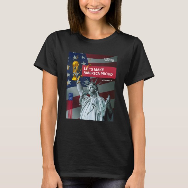 Camiseta Balón de fútbol americano Bandera de Estados Unido (Anverso)