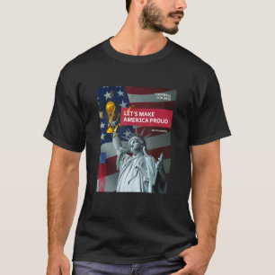 Camiseta Balón de fútbol americano Bandera de Estados Unido