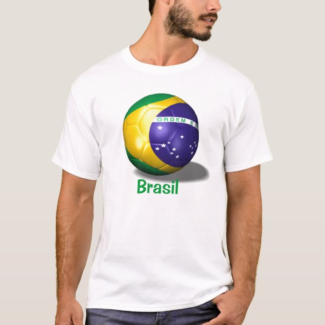 Camiseta balón de fútbol brasil, Brasil (Anverso)