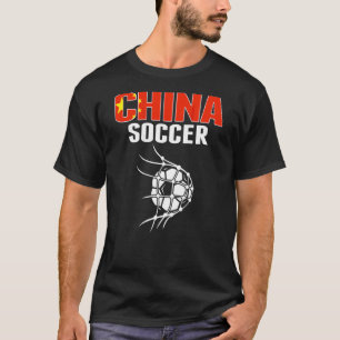 Camiseta Balón de fútbol chino en la red del gol   Aficiona