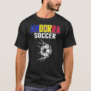 Camiseta Balón de fútbol de Andorra en la red  Soporte de f