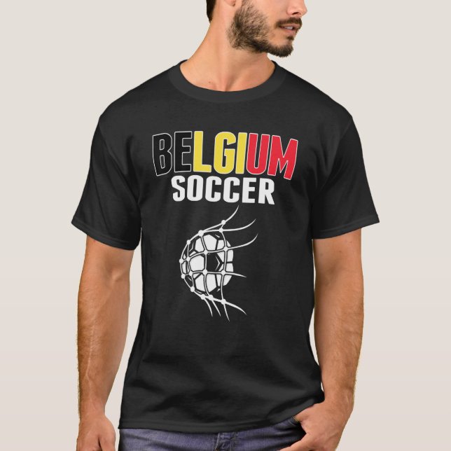 Camiseta Balón De Fútbol De Bélgica En La Net Temporada De  (Anverso)