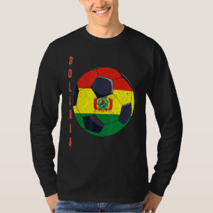 Camiseta Balón de fútbol de Bolivia Bandera boliviana Fútbo