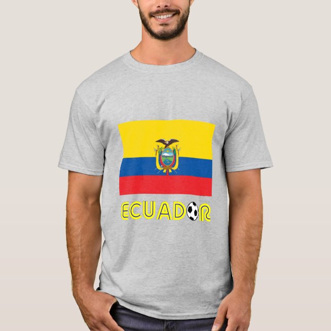 Camiseta balón de fútbol de Ecuador (Anverso)