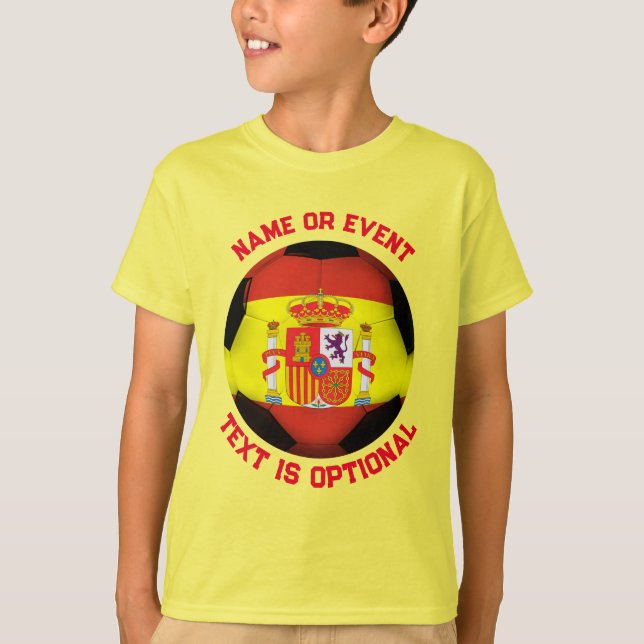Camiseta Balón de fútbol de España (Anverso)