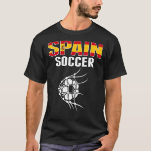 Camiseta Balón De Fútbol De España En Su Objetivo Neto Espa