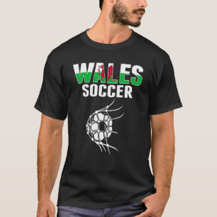 Camiseta Balón De Fútbol De Gales En Apoyo Al Fútbol Gales 