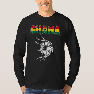 Camiseta Balón de fútbol de Ghana en la red de la portería