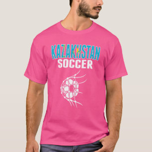 Camiseta Balón De Fútbol De Kazajistán En La Red De Fútbol 