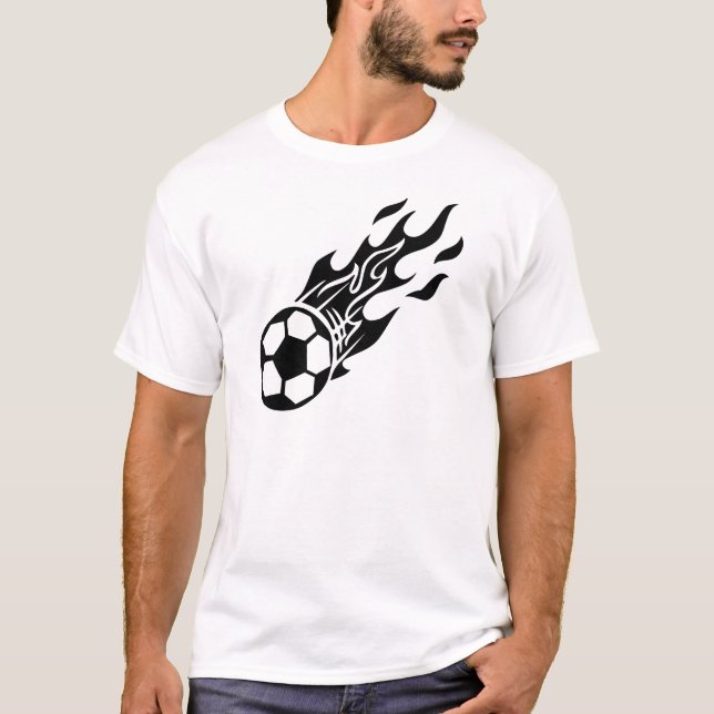 Camiseta Balón de fútbol de la llama (Anverso)