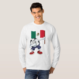 Camiseta Balón de fútbol de México haciendo dab