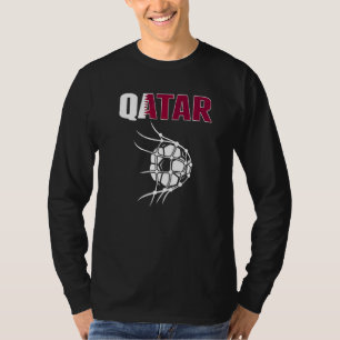 Camiseta Balón De Fútbol De Qatar En La Red Meta Apoya El