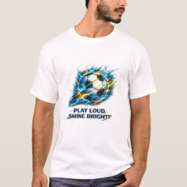 Camiseta Balón de Fútbol Eléctrico | Juega Fuerte Brilla Fu