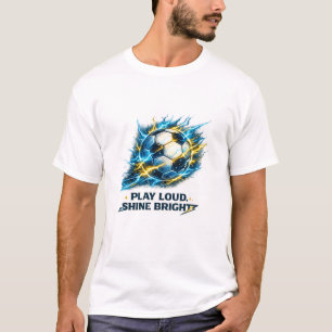 Camiseta Balón de Fútbol Eléctrico   Juega Fuerte Brilla Fu