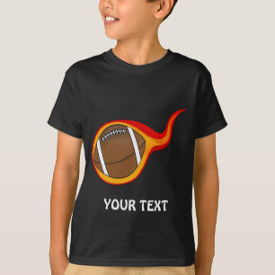 Camiseta balón de fútbol en llamas