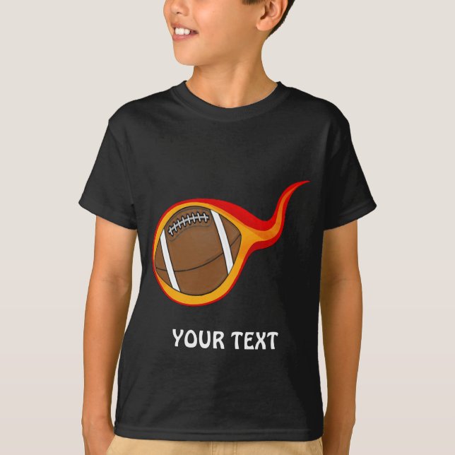Camiseta balón de fútbol en llamas (Anverso)