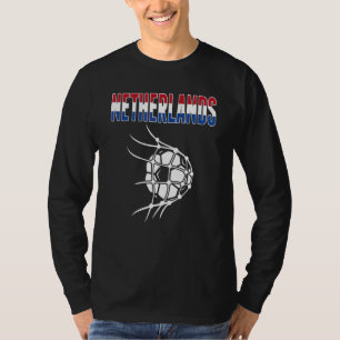 Camiseta Balón de fútbol holandés en la red Apoya al Foo ho