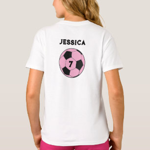 Camiseta Balón de Fútbol Jugador Fútbol Deportes Chicas