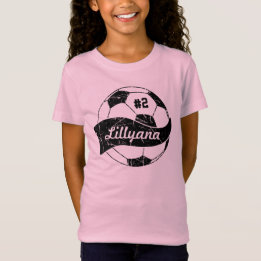 Camiseta Balón de Fútbol Personalizado con Nombre y Número