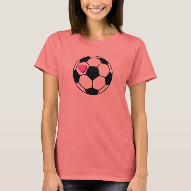 Camiseta Balón De Fútbol (Pnk Hrt) (Anverso)