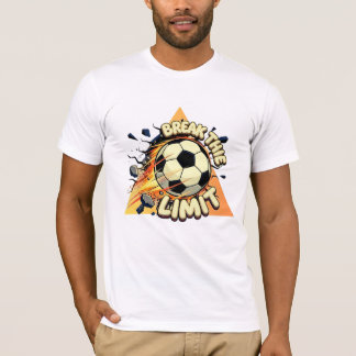 Camiseta Balón de Fútbol Rompe El Límite Fuego Gol Deportes