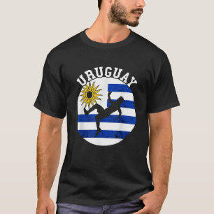 Camiseta Balón de fútbol uruguayo bandera uruguaya raíces