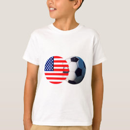 Camiseta Balón de fútbol y bandera de Estados Unidos el Zaz