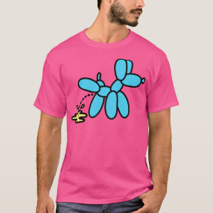 Camiseta Balón de globo de globo de balón de perro de orina