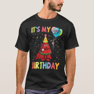 Camiseta Balón de la sandía es mi salto de cumpleaños númer