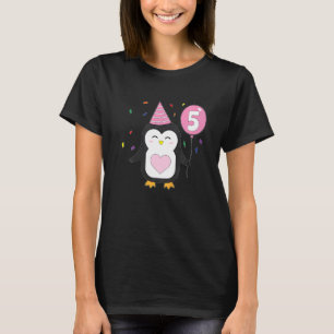 Camiseta Balón de Pingüino Infantil Quinto Pastel de Fiesta