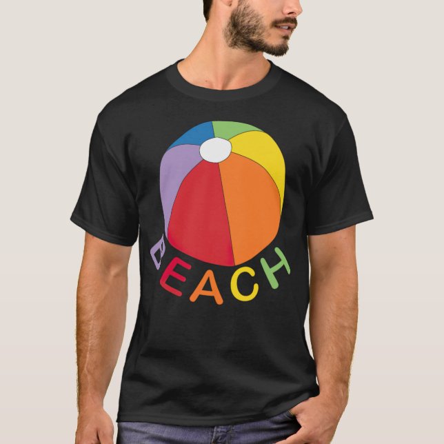Camiseta Balón de playa, vacaciones en la bahía (Anverso)