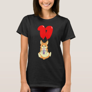 Camiseta Balón de té de burbujas 11º cumpleaños niños globo